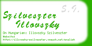 szilveszter illovszky business card